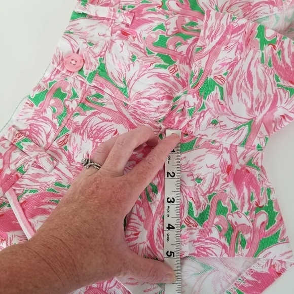Lilly Pulitzer The Callahan Short Size 00 Pink Colony Flamingo Print - Picture 4 of 13